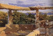 Joaquin Sorolla Harvey Asia waterwheel oil painting artist